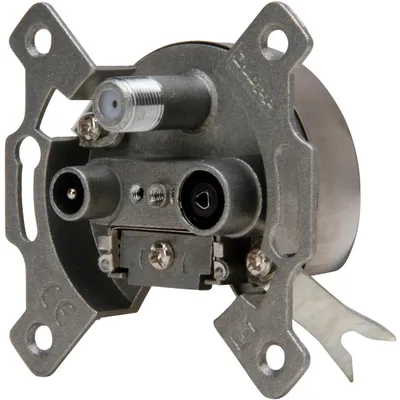 Produktbild von Kopp 916400181, SAT + TV + Radio, 1 Modul(e), Grau