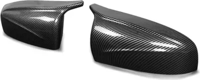 Image de Coques de rétroviseurs latéraux- style M - look carbone - pour BMW X5 E70 / X6 E71 (2007-2013) - ABS - look sportif - accessoires auto