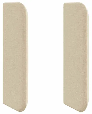 Image de Oreille de tête de lit Crème 40,5 x 40,5 x 4 cm tissu