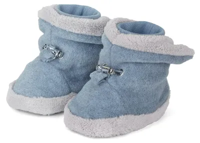Produktbild von Sterntaler Jungen Hausschuhe Baby Babyschuh Fleece, Blau, 18 EU