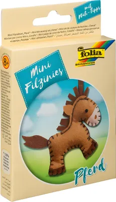 Immagine prodotto di folia 52905 folia mini set da cucito in feltro "Filzinies", 11 pezzi, cavallo