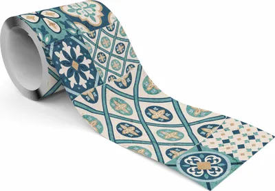 Produktbild von Muralo Selbstklebende Bordüre Tapetenbordüre bunte Mosaik Abstraktion Wandtattoo