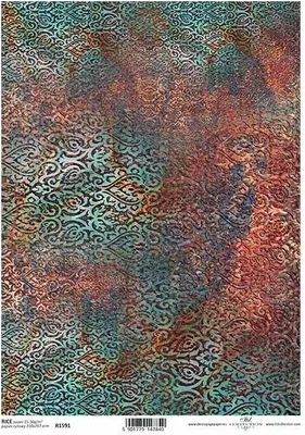 Produktbild von ITD Reispapier Decoupage Bastelpapier Serviettentechnik-R1591 - A4 - Orient 2