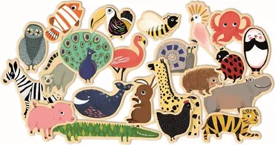Produktbild von DJECO Magnetische Tiere aus dem Zoo