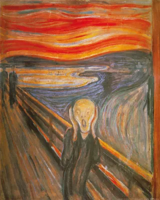 Obrázek produktu pro Edvard Munch umělecký obraz - Výkřik, 1893 (50 x 40 cm)
