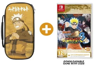 Produktbild von Konix Naruto 78441121351, Reisekoffer, Nintendo, Schwarz, Orange, Nintendo Switch, Nintendo Switch Lite, Nintendo Switch OLED