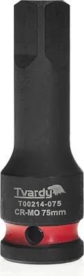 Obrázek produktu pro TVARDY Prodlužovací rázový nástavec 1/2", CrMo - Délka: 75 mm T00214-075