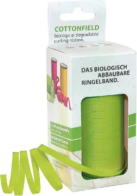 Image de PRÄSENT 85405-630 PRÄSENT Geschenkband CotonFIELD matt hellgrün 5,0 mm x 100,0m