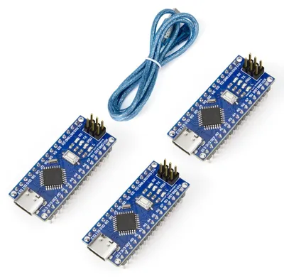 Immagine prodotto di Scheda ELEGOO Nano V3, pre-saldata, confezione da 3, compatibile con Arduino