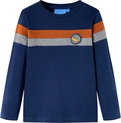 Produktbild von Kinder-Langarmshirt Marineblau 104