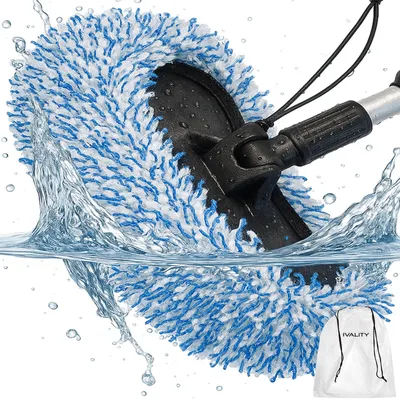 Produktbild von IVALITY® Premium Auto Waschbürstenüberzug – Ultraweicher Mikrofaser-Brush Cover für SB-Waschanlagen – Kratzfreie Reinigung und Wasserdichter Beutel