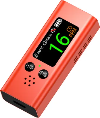 Obrázek produktu pro 3v1 Tester kvality vzduchu Multifunkční detektor oxidu uhelnatého Teplota Vlhkost s digitálním 0,96palcovým TFT displejem a nabíjecím rozhraním typu C
