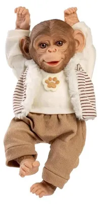 Produktbild von MuÑecas Guca Affenbaby Wiedergeborener Stoffkörper 32 Cm Beige  Kinder Beige One Size