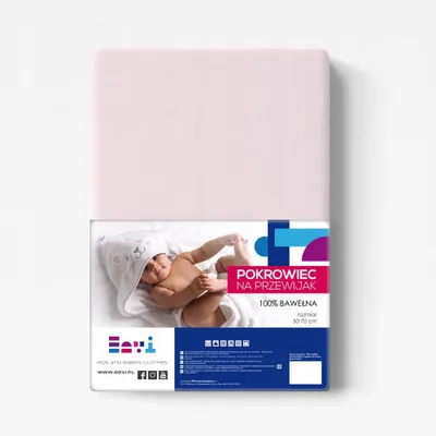 Produktbild von Eevi Spannbettlaken mit Gummizug Rosa für Wickelauflage