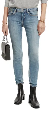 Productafbeelding van Core - Bohemien, nauwsluitende jeans met middelhoge taille