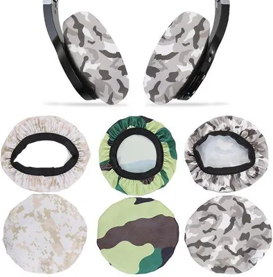 Productafbeelding van 6 Stuks Wasbare Hoofdtelefoon Oorkussens in Camouflage