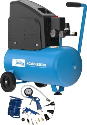 Produktbild von GÜDE Kompressor Druckluftkompressor Luftkompressor 220/8/24 13-teilig