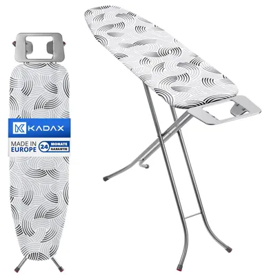 Productafbeelding van Strijkplank strijktafel - Inklapbaar - 114 x 34 cm - Met hoes - Lichtgrijs