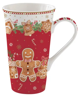 Produktbild von Jumbobecher, Tasse FANCY GINGERBREAD Lebkuchenmännchen 600ml Easy Life