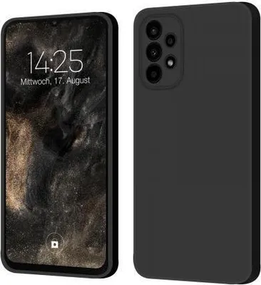 Produktbild von Liquid Silikon Hülle für Samsung Galaxy A23 5G - Farbe: Schwarz - Modellkompatibilität: Für Samsung Galaxy A23 5G