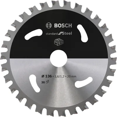 Obrázek produktu pro BOSCH 2608837746 BOSCH Standard for Steel Kreissägeblatt 136,0 mm, 30 Zähne