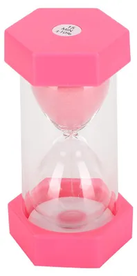 Image de Sablier de 15 minutes, hexagonal, pour la décoration d'intérieur, cadeau d'anniversaire, rose