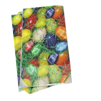 Image de Sac à bijoux avec motif d'œufs de Pâques Easter Bag avec fond 145 x 235mm