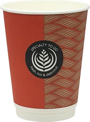 Produktbild von 500 Doppelwand Double Wall Kaffeebecher 300 ml Ø 90 x 110 mm "Specialty to Go"