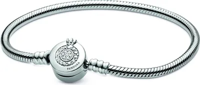 Image de bracelet Crown O en argent 925 pour femme avec zirconium de PANDORA