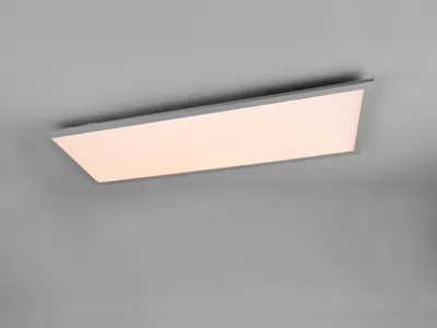 Produktbild von LED Deckenleuchte Tageslichtlampe Deckenpanel mit Fernbedienung Grau, B: 80cm