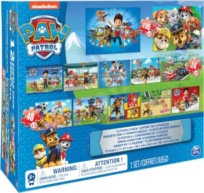 Zdjęcie produktu dla Games CGI KPZ PawP Kids 12Puzzle Pack GML, 180 szt., Kreskówki, 4 lat(a)