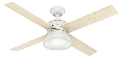 Immagine prodotto di Ventilatore da soffitto con luce e telecomando Loki Bianco 132 cm