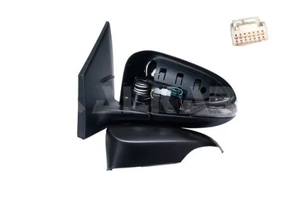 Produktbild von ALKAR 6139041 Außenspiegel Seitenspiegel Links für TOYOTA Corolla Limousine (E18, ZRE1) Beheizt Konvex Grundiert Elektrisch