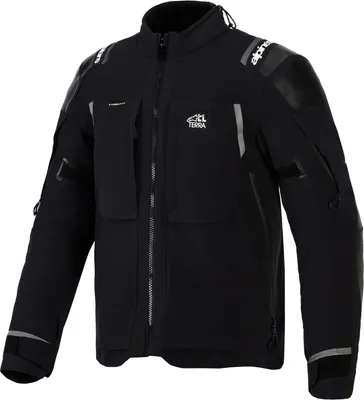 Immagine prodotto di Giacca da moto in tessuto impermeabile Alpinestars Andes Pro Drystar XF, nera/grigio scuro, L