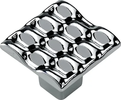 Produktbild von Hettich Möbelknopf Zinkdruckguss silber 25,0 x 25,0 mm - 1 Stück