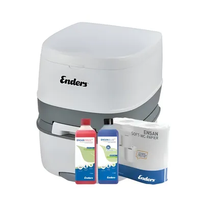 Produktbild von Enders Campingtoilette Starter Set Supreme small+ - Chemietoilette Camping WC - Zubehör