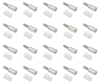 Produktbild von 20/50/100 Stück selbstschneidende Schrauben, Schranklaminat-Stützstifte, selbstbohrende Regalstifte mit rutschfester Hülse für Möbel, Bücherregale und Schränke
