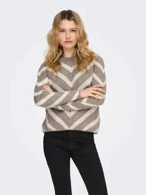 Produktbild von Only Pullover Damen Beige - 15191792 - Größe L