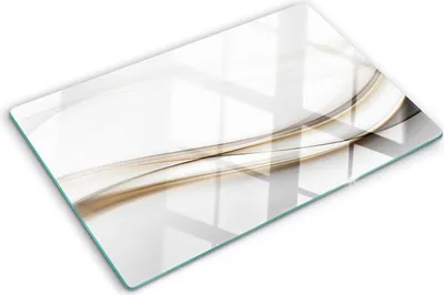 Imagen del producto de Cubierta para placa de cocina – Cubierta para placa de inducción – Placa de protección de vidrio – 80x52 cm – Placas de protección de vidrio para cocina – Vidrio templado – Diseño abstracto de ondas