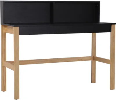Zdjęcie produktu dla Biurko Möbilia z małym blatem | MDF | rama z drewna sosnowego | szer. 120 x gł. 45 x wys. 101 cm | 28020029 | seria SCHREIBTISCH