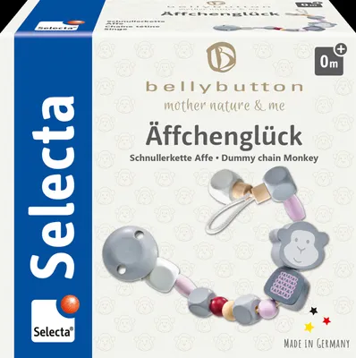 Produktbild von Selecta Äffchenglück, rosa, Schnullerkette