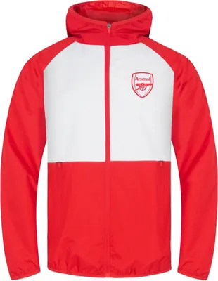 Obrázek produktu pro Arsenal FC - Pánská větrovka s raglánovými rukávy GF323 (M) (bílá/červená)