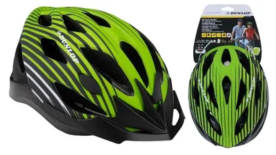 Zdjęcie produktu dla Kask Rowerowy Męski Damski MTB Regulowany Dunlop Zielony Rozmiar M 55-58cm