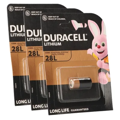 Image de 3x Duracell Pile photo PX28 Lithium 6V 150mAh (3x 1 blister)