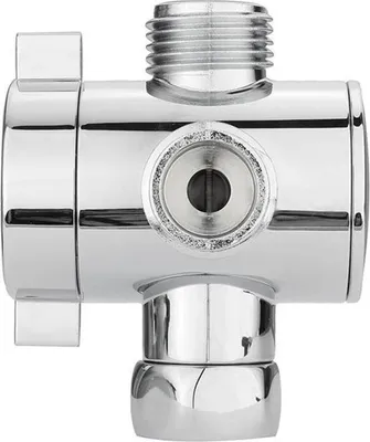 Obrázek produktu pro 3-cestná sprchová hlavice Diverter Faucet Diverter Valve Koupelna Univerzální systémový komponent Náhradní díl Chromové ventily pro koupelnu