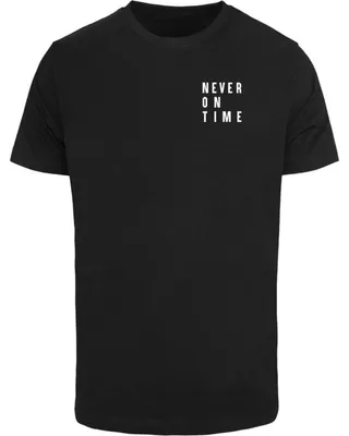Immagine prodotto di Mister Tee - Maglietta da uomo "Never On Time" TN2118 (XL) (Nera)