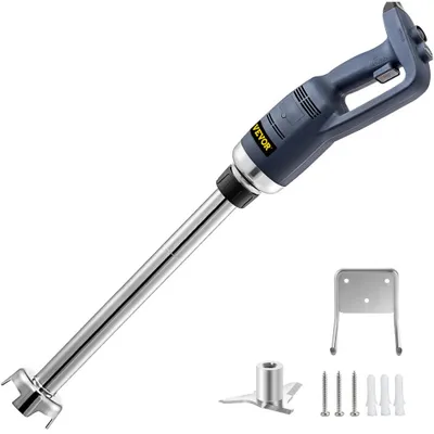 Obrázek produktu pro Ruční mixér z nerezové oceli Ruční mixér 500 W Ruční mixér pro gastronomii 40 cm s nastavitelnou rychlostí