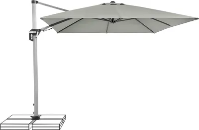 Produktbild von Doppler Active II Ampelschirm Sonnenschirm 350x260cm hellgrau 827