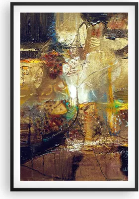 Produktbild von Gerahmtes Poster - Schwarzer Rahmen - Abstraktion modern - 61x91,5 cm - Wand Bild - Wanddeko - Wandbilder - Kunstposter - Wandposter - Bilderrahmen - Bilder - Kunstdruck - Wandbild - P2BPA61x91-3483