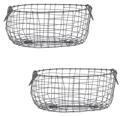 Obrázok produktu pre Kôš z drôtu – oválny – 38,5 cm – dekoratívny